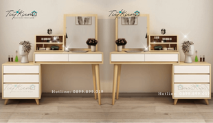 bàn trang điểm mini gương đèn giá rẻ hcm