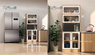 kệ bếp gỗ mdf sự lựa chọn của người nội trợ thông thái