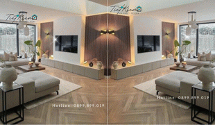 xu hướng trang trí phòng khách hiện đại 2026