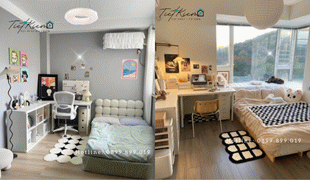 decor phòng ngủ hiện đại theo phong cách gen z