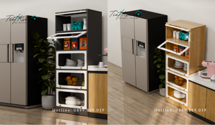 kệ đồ khô nhà bếp cho gian bếp thông minh