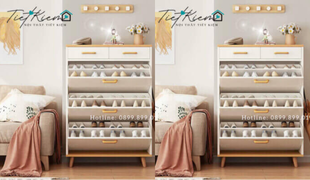 tối ưu không gian với kệ để giày cánh lật từ nội thất tiết kiệm