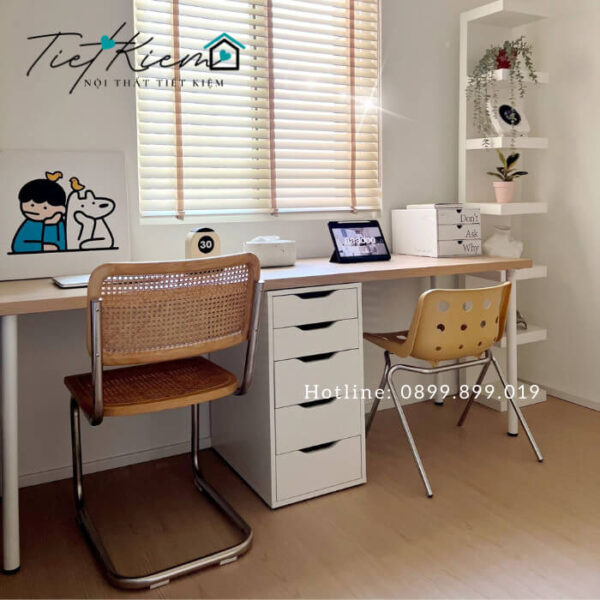 Bàn làm việc Ikea đôi IKA0100 9 ban-ikea