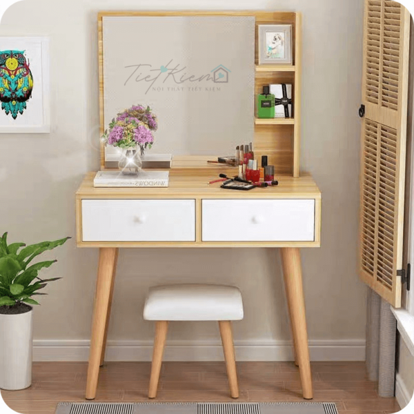 Bàn trang điểm nhỏ gọn N80cm BTD03 15 ban-trang-diem