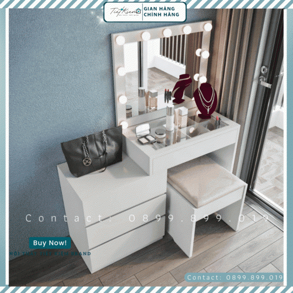 bàn trang điểm gỗ đẹp