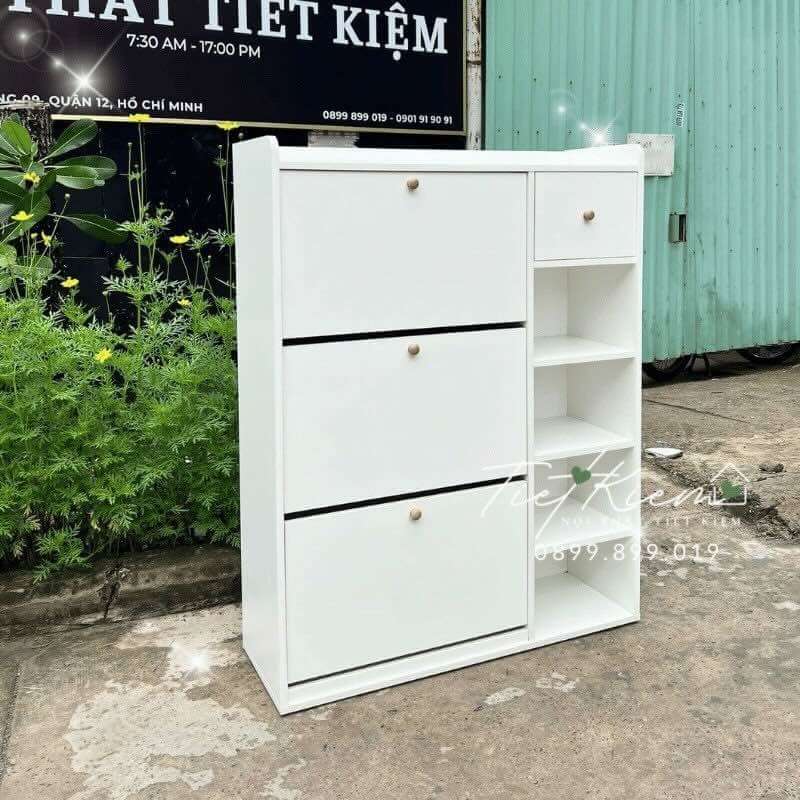 Tủ giầy gỗ siêu mỏng ngang 90cm TG0015 2 tu-giay-go