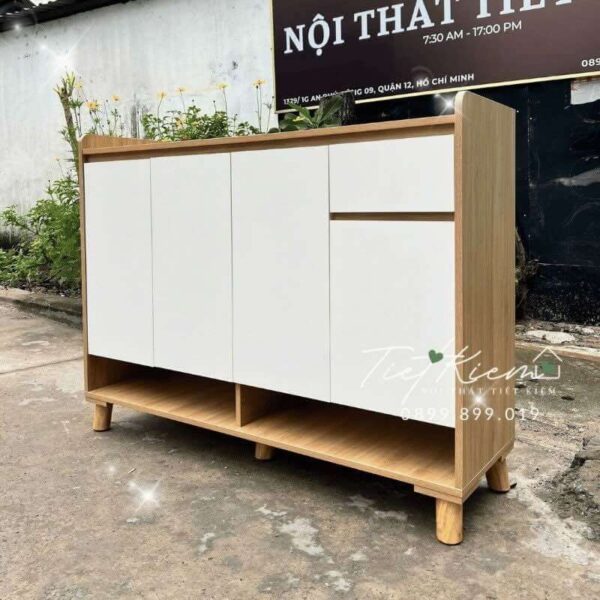 tủ giày cửa mở