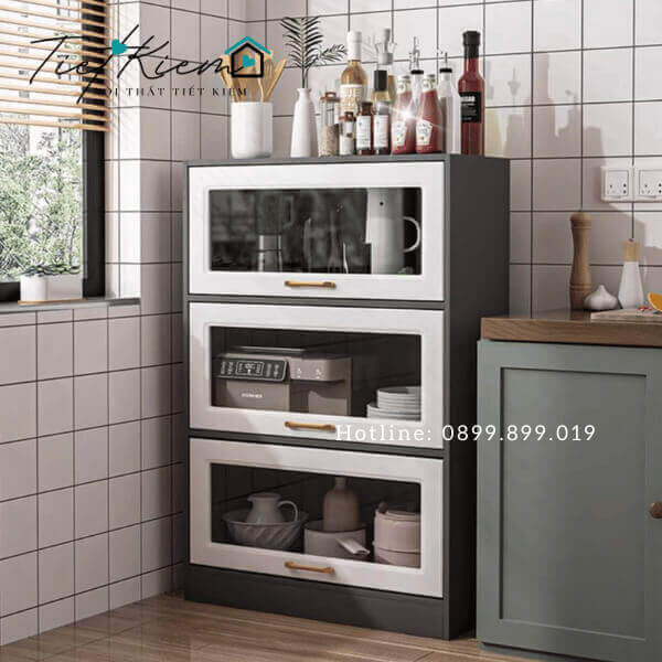 Kệ nhà bếp 5 tầng cao 1m6 KB006915 7 kệ bếp màu đen