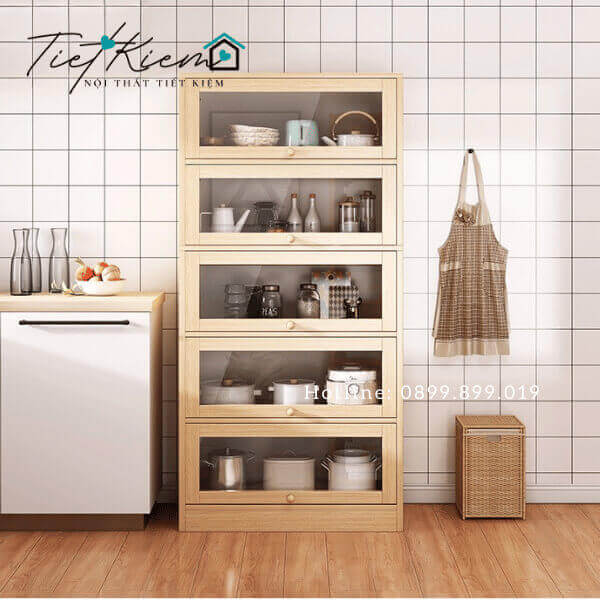 Kệ để đồ bếp ngang 60cm KB120525 10 Kệ bếp có nhiều ngăn, phù hợp cho gia đình đông người.