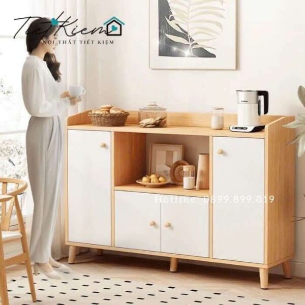 Kệ tủ bếp gỗ đa năng Ngang 1m4 KB15051 17 ke-tu-bep-go-da-nang