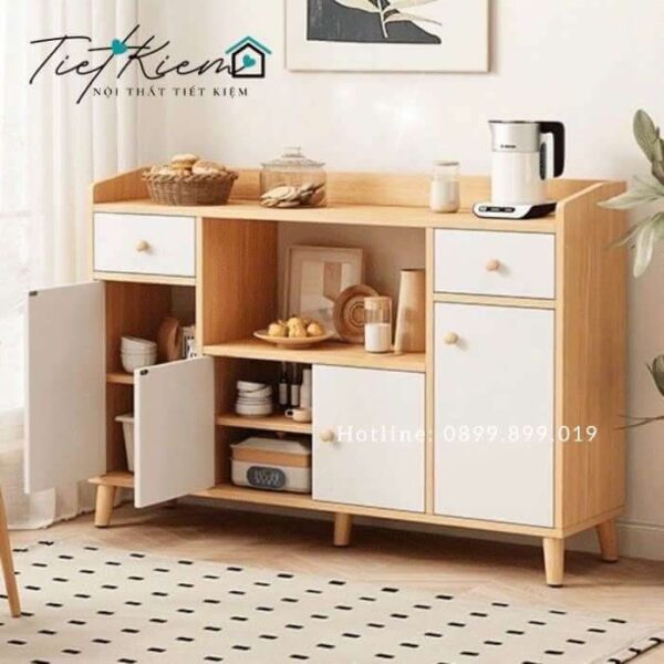 Kệ tủ bếp gỗ đa năng Ngang 1m4 KB15051 16 ke-tu-bep-go-da-nang