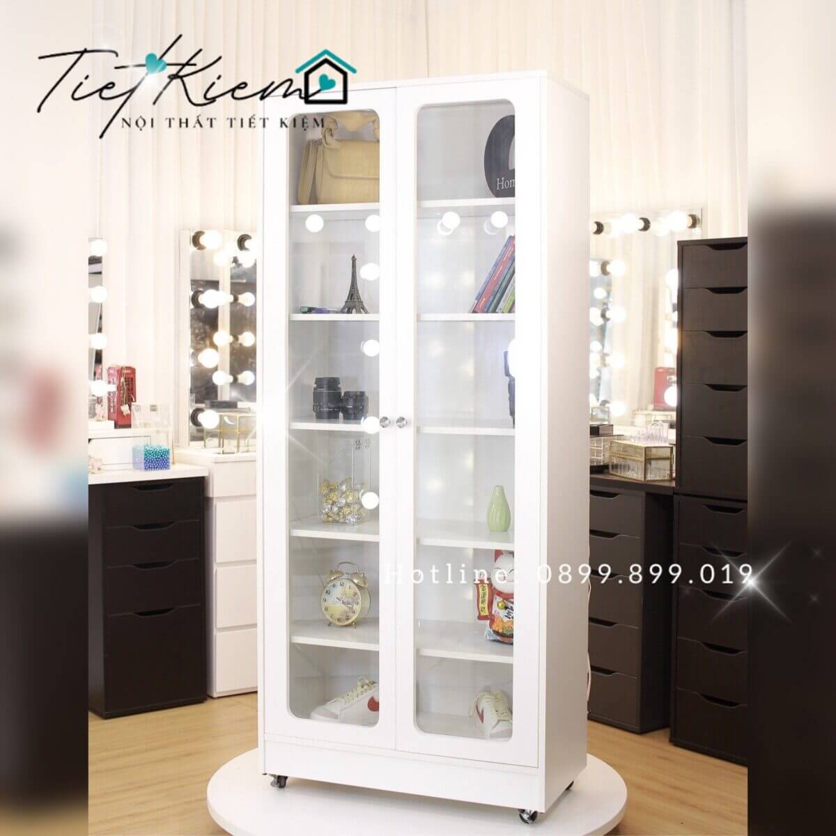 Tủ đựng túi xách cửa kính N70cm TT080601 17 tu-dung-tui-xach