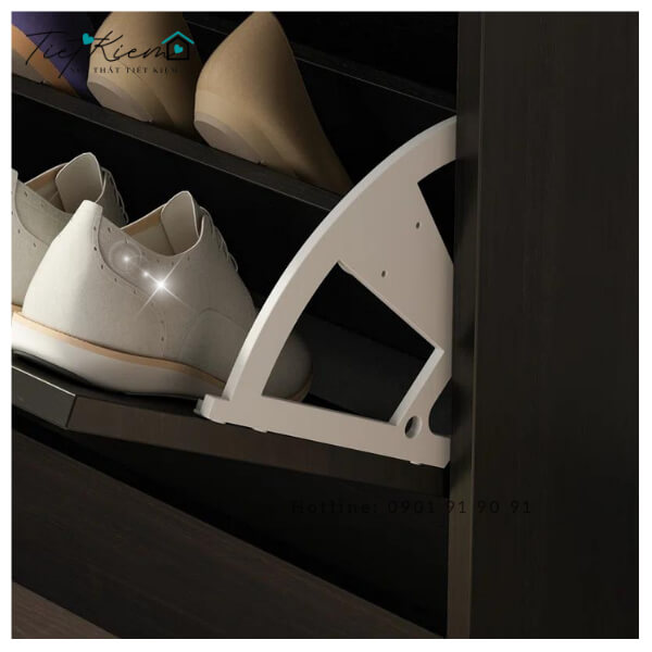 tủ giày thông minh siêu mỏng đen tg004