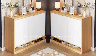 tủ giày cửa mở gỗ mang nét đẹp hiện đại dần đang phát triển trong 2026