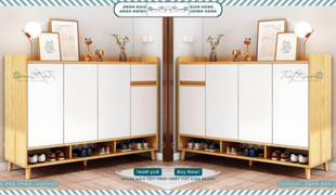 tủ giày thiết kế đa năng cho căn hộ