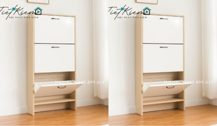 tủ đựng giày thông minh 3 cánh lật