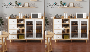 tủ bếp đựng lò vi sóng tiện lợi cho bếp