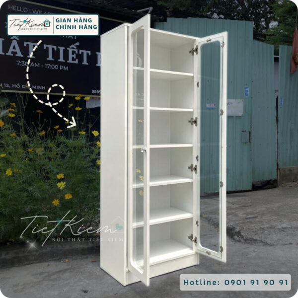 tủ túi xách cánh kính ngang 60cm tt6010