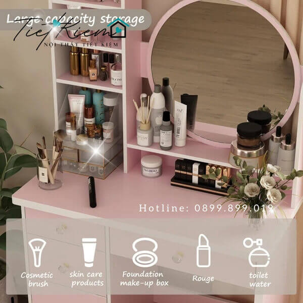 Bàn trang điểm gỗ và phong thủy: Cách bài trí để thu hút tài lộc 20 ban-trang-diem-go