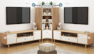 kệ tivi gỗ trang trí - điểm nhấn cho căn phòng