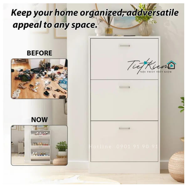 Top 4 tủ giày thông minh bằng gỗ đáng mua nhất hiện nay 20 tu-giay-thong-minh-bang-go