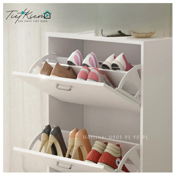 Kệ giày gỗ thông minh và cách sắp xếp giày dép gọn gàng 19 ke-giay-go-thong-minh