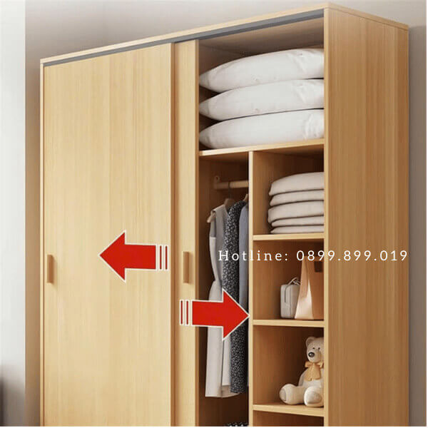 Tủ quần áo cửa lùa 1m6 TA180916 10 tủ quần áo cửa lùa 1m6 ta180916