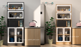 thiết kế tủ bếp đẹp tối ưu diện tích cho căn hộ nhỏ