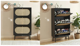 lý do bạn nên chọn tủ giày gỗ cánh mây cho không gian sống