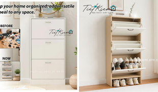 top 4 tủ giày thông minh bằng gỗ đáng mua nhất hiện nay