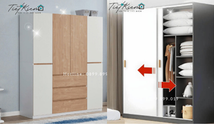 bí quyết chọn tủ quần áo phù hợp cho phòng ngủ đẳng cấp