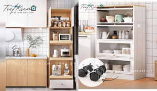 các mẫu kệ để đồ nhà bếp đa năng giúp bạn sắp xếp gọn gàng