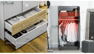 tủ treo quần áo – sự kết hợp giữa tiện nghi thẩm mỹ