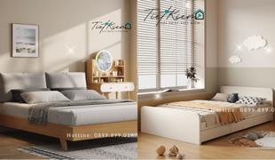 mẫu giường ngủ đẹp đơn giản – lựa chọn lý tưởng cho căn phòng nhỏ