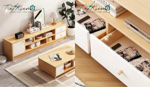 kệ tivi để sàn chọn màu sắc hợp mệnh gia chủ