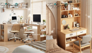 cách sắp xếp bàn học đẹp để tạo không gian gọn gàng