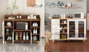 bí quyết sắp xếp bếp ngăn nắp với kệ để lò vi sóng 4 tầng tiện lợi