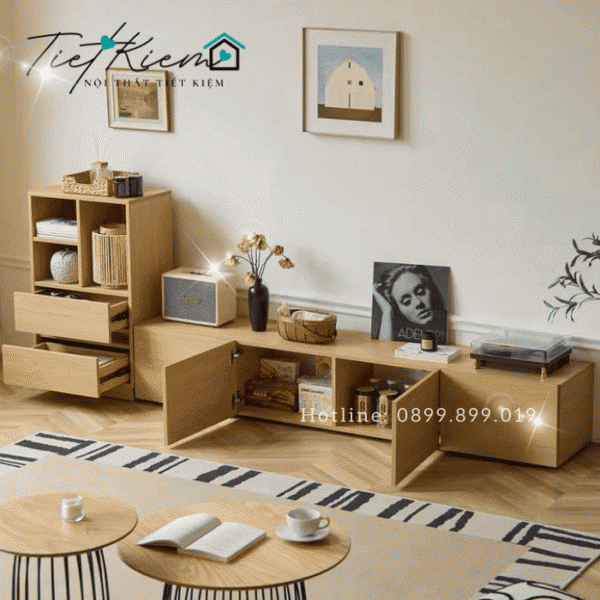 Kệ tivi phòng khách bằng gỗ: Hiện đại, Sang trọng, Tiện lợi 21 ke-tivi-phong-khach-bang-go
