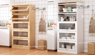 cách chọn kệ đa năng nhà bếp đẹp, bền, phù hợp nhu cầu