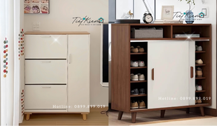 top 5 mẫu tủ giày dép hiện đại phù hợp với mọi không gian gia đình