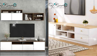 kệ tivi gỗ hiện đại “chìa khóa” tạo điểm nhấn cho mọi phong cách bài trí