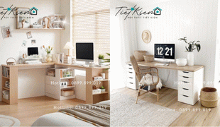 bàn làm việc nhỏ gọn: chọn kiểu nào để vẫn thoải mái?