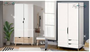 tủ đựng quần áo thiết kế gọn: xóa tan nỗi lo bừa bộn