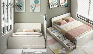 sở hữu giường có ngăn kéo, sẵn sàng cho không gian gọn gàng