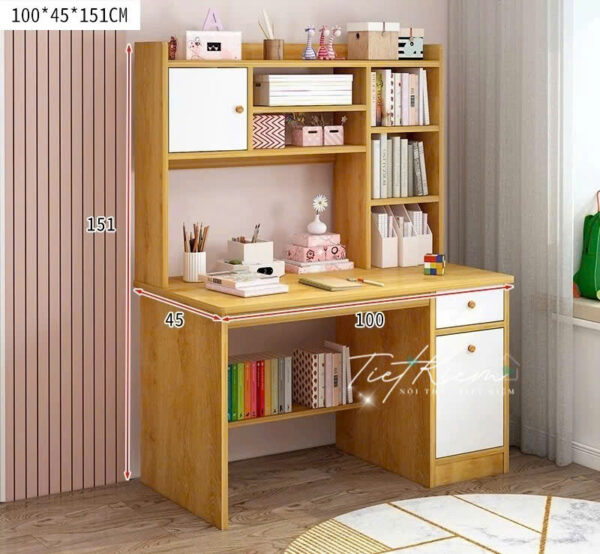 Đừng Để Vuột Mất: Bàn Học Có Kệ Sách Đẹp Số Lượng Có Hạn! 22 ban-hoc-co-ke-sach