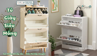 tủ đựng giày cánh lật – tối đa hóa sức chứa