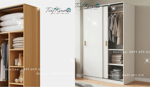 tủ đứng quần áo cánh lùa: giải pháp cho không gian hẹp đầy tiện nghi