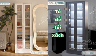 nâng tầm phong cách cá nhân với tủ đựng túi mdf đa năng