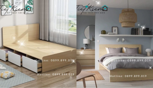 2 mẫu giường đẹp tiết kiệm diện tích cho phòng ngủ nhỏ