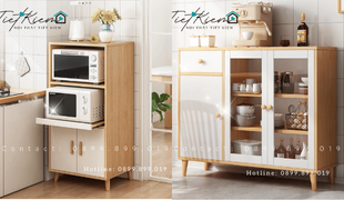 tối ưu hóa nhà bếp với kệ lò vi sóng cho không gian nhỏ tiện dụng
